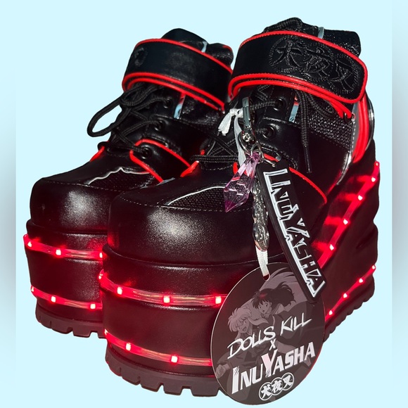 DOLLS KILL X INUYASHA Light Up Platform Sneakers - Picture 3 of 8